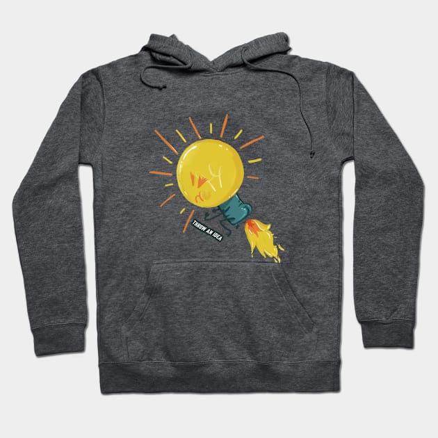 Throw an idea! Hoodie by nahomi_sanchez